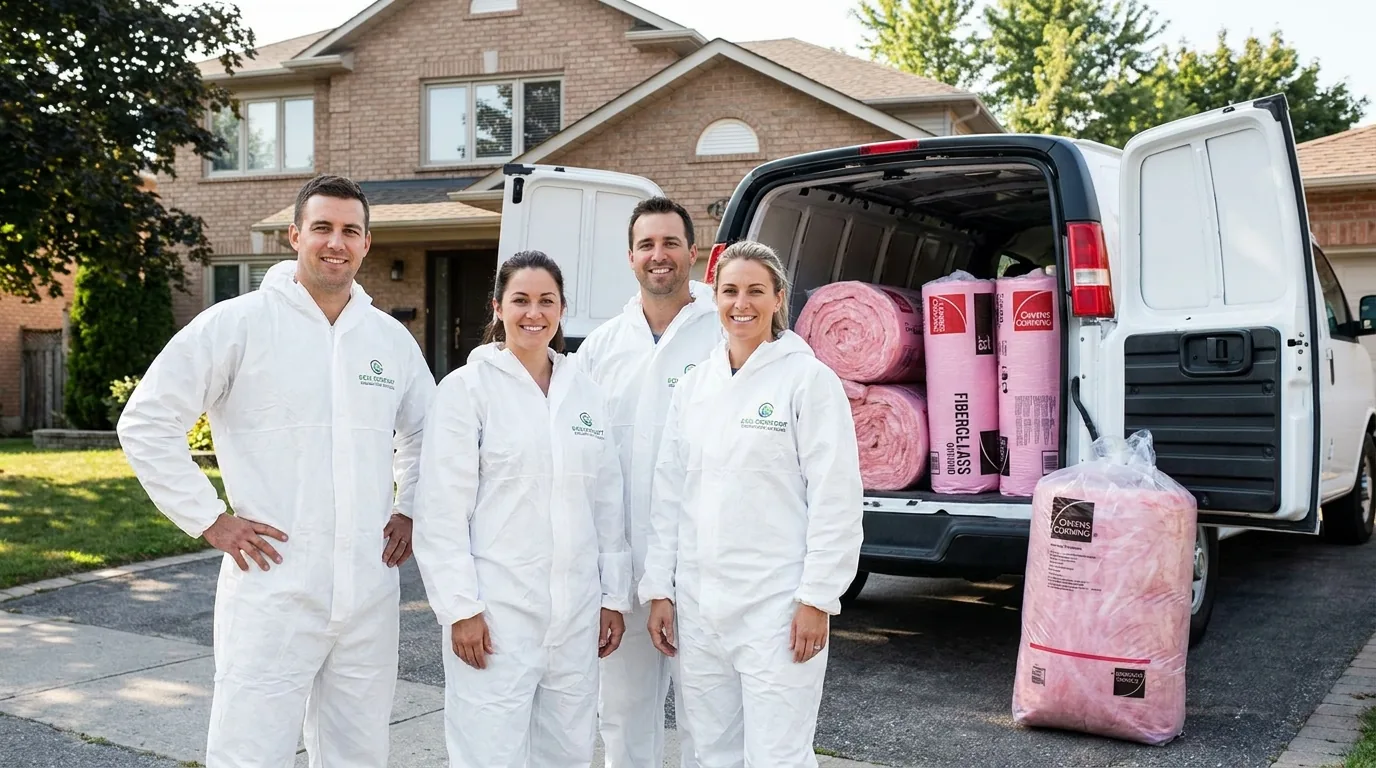 PolarCore insulation crew with their work van