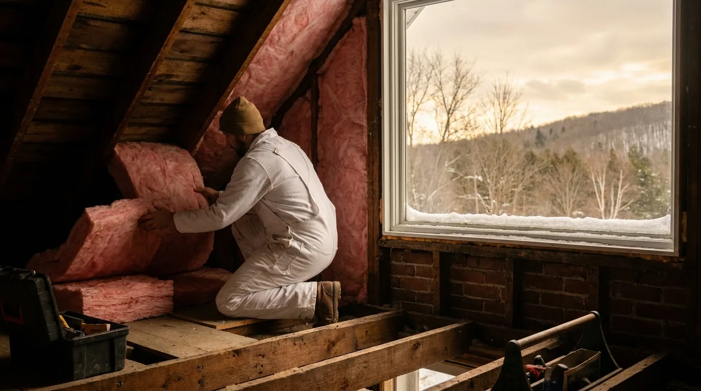 Hamilton, Ontario home kept warm through winter with professional PolarCore insulation