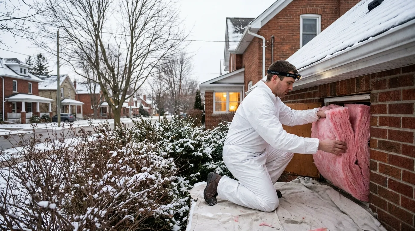 Insulated Kitchener home staying warm through a Waterloo Region winter