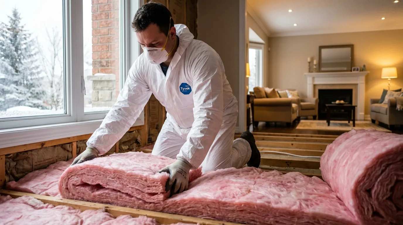 Two-storey Richmond Hill home on the Oak Ridges Moraine kept warm in winter with professional insulation