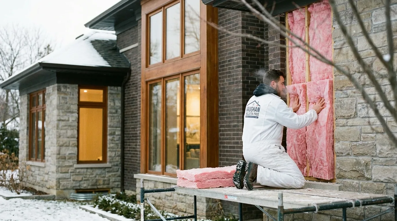 Large estate home in Vaughan, Ontario kept warm and efficient with professional insulation